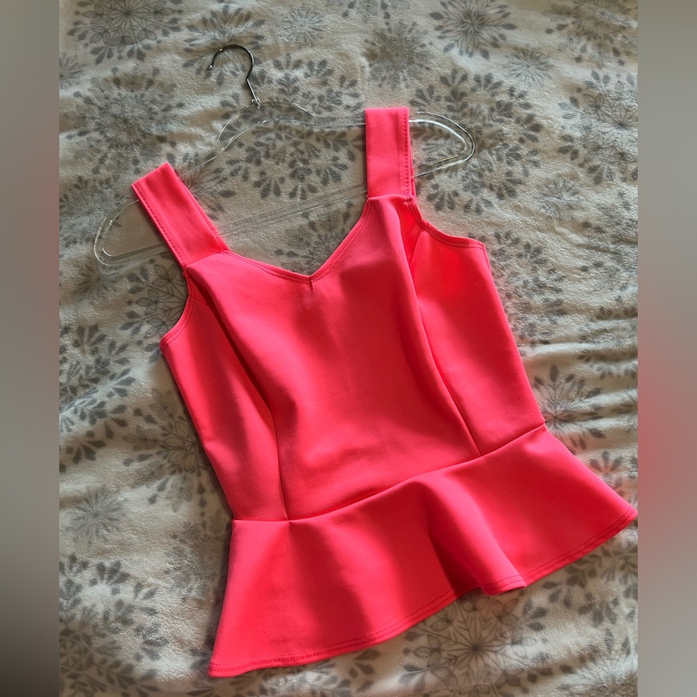 Pink Peplum Top